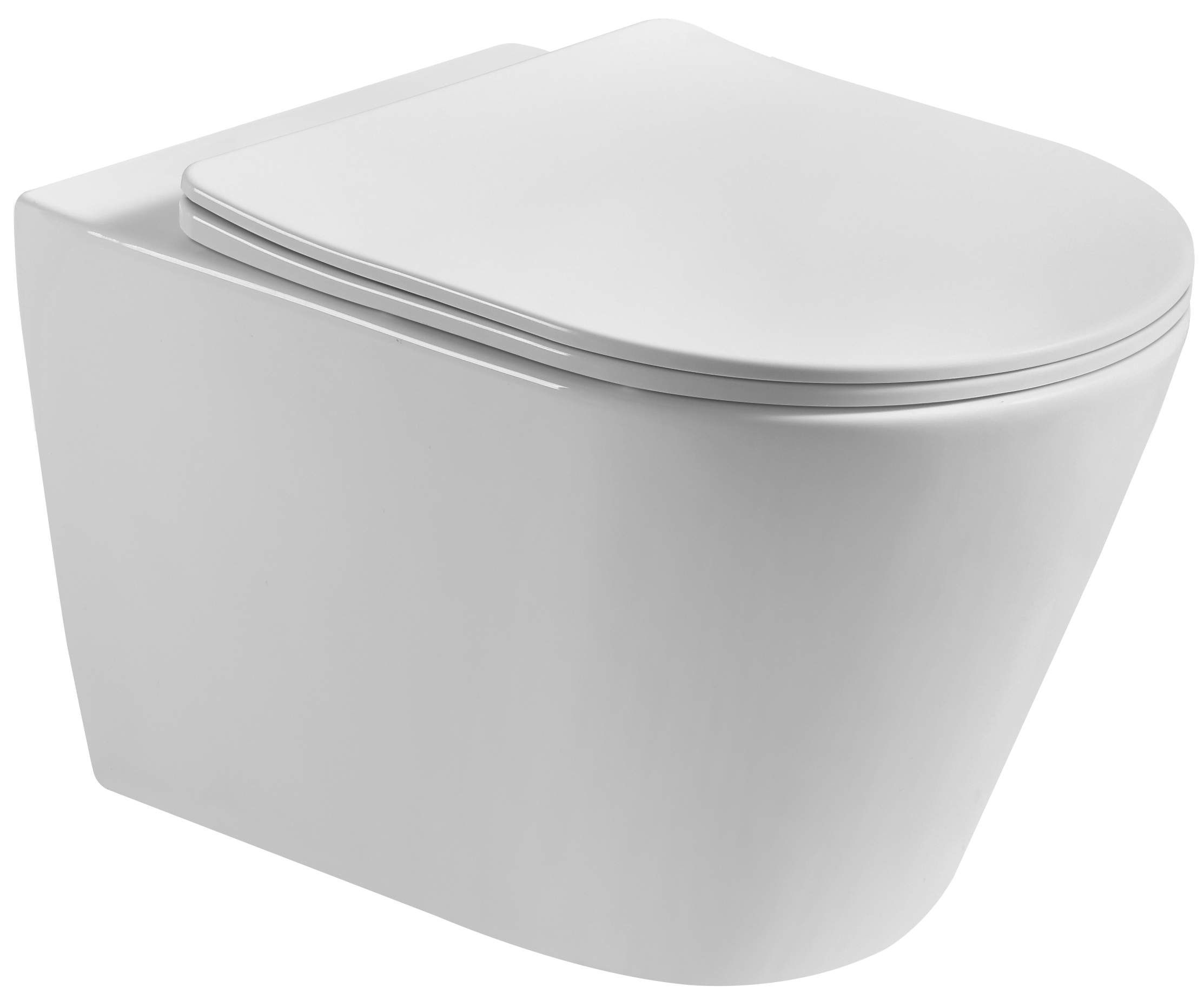 BF2390 Wall-Hung Ceramic Toilet with Cyclone Flushing, 3/6L Dual Flush and Soft-Close UF Seat