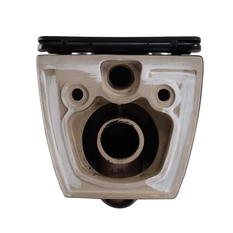 BF2418DB Matte Black Vortex Wall Hung Toilet with Soft Close UF Seat