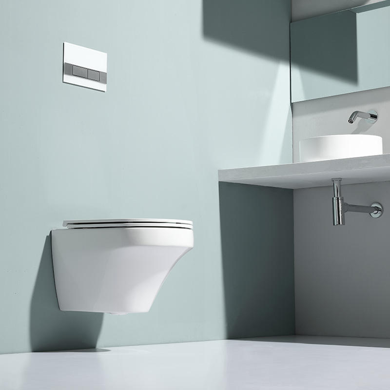BF2462E Rimless Wall Hung Toilet Ceramic Toilet with New Vortex Flush and Soft Close UF Seat