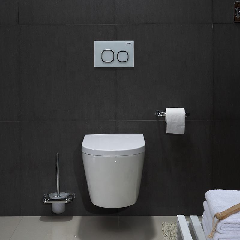 BF2476A Wall Hung Ceramic Toilet with Rimless Washdown, Soft Close UF Seat and Vortex Flushing