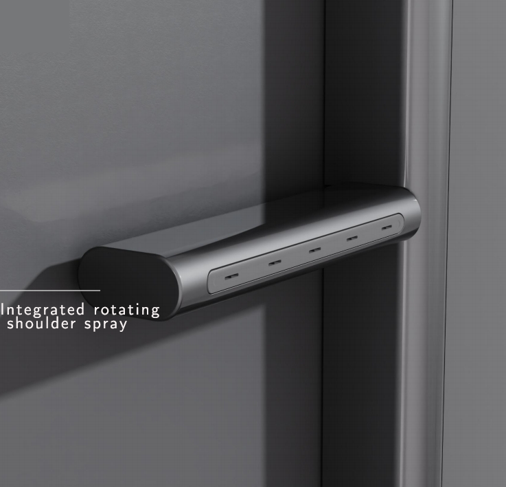 BF9042 Concealed Shower System with Rectangular Rain Shower & Hand Shower