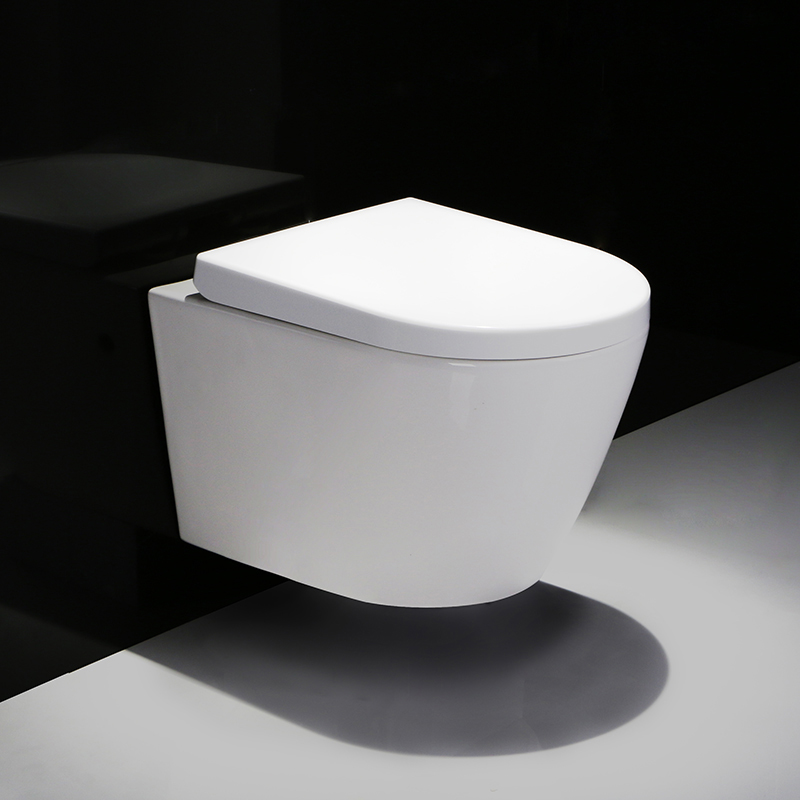 BF2476 Wall Hung Toilet Ceramic Toilet with Washdown Flushing and Soft Close UF Seat