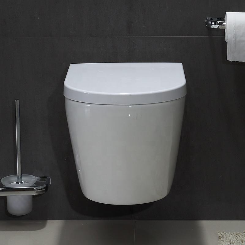 BF2476A Wall Hung Ceramic Toilet with Rimless Washdown, Soft Close UF Seat and Vortex Flushing