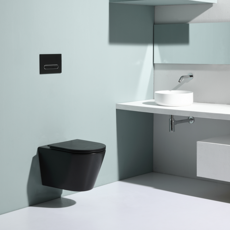 BF2390 Wall-Hung Ceramic Toilet with New Vortex Wash, 535×360×365 mm, 3–4.5 L