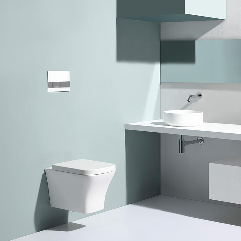 BF2482 Wall-Hung Ceramic Toilet with Soft-Close UF Seat, 3/6L Washdown Flush