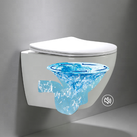 BF2418 New Vortex Wall Hung Toilet 3/4.5L Washdown Ceramic WC