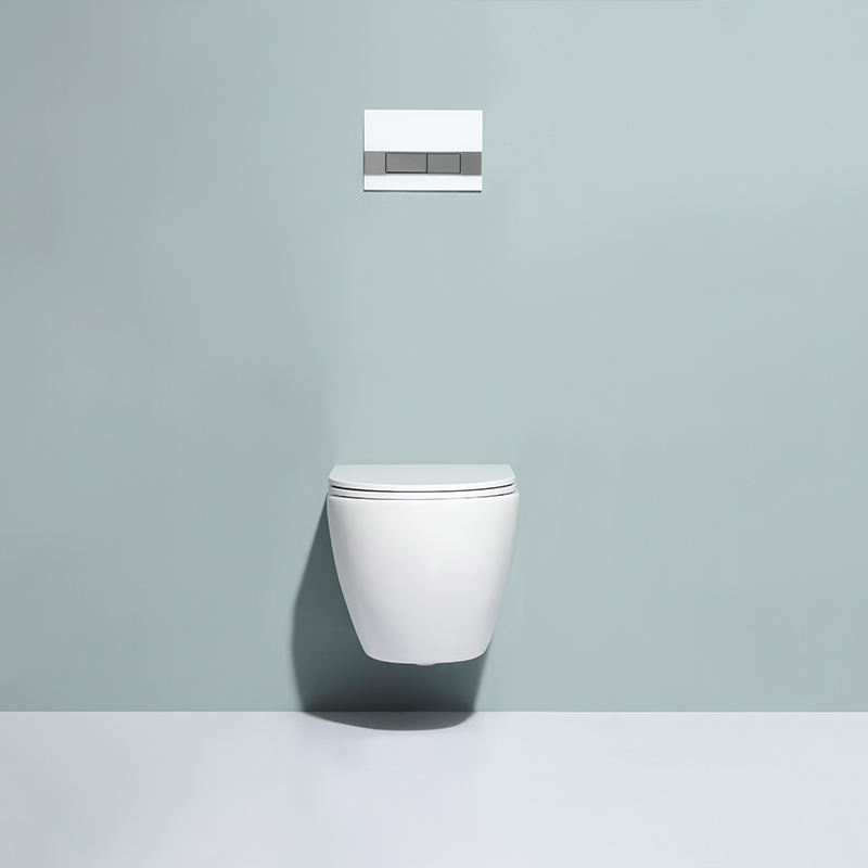 Wall Hung Toilet BF2479E – Ceramic, Washdown Flushing, Soft Close UF Seat, White