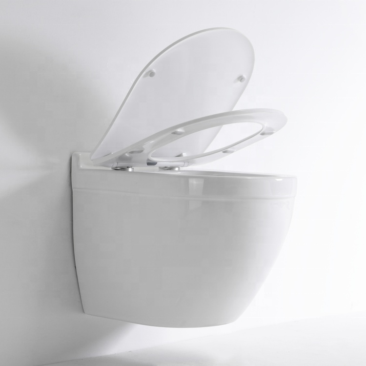 BF2442 Wall Hung Toilet – Rimless Modern Compact Floating WC