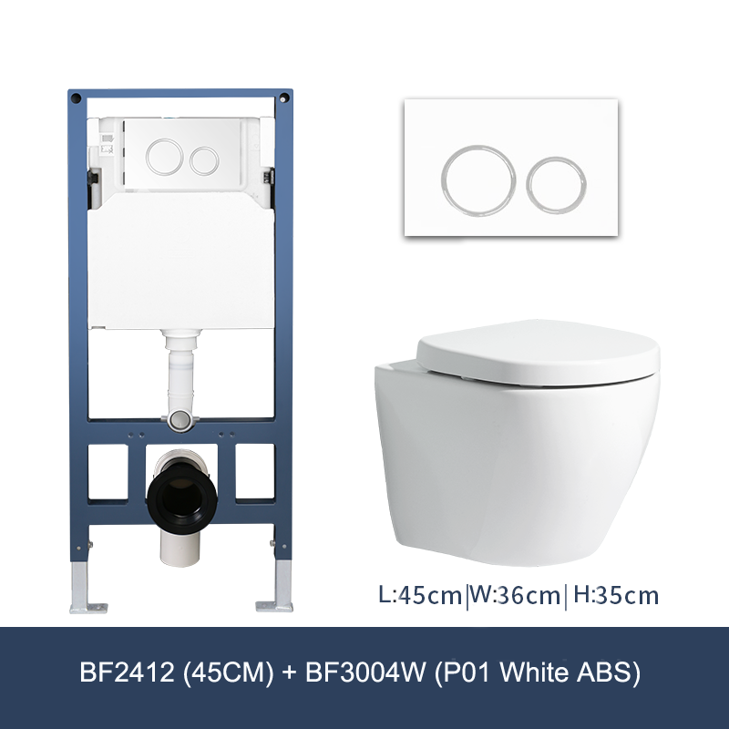 Rimless Wall Hung Toilet with Cistern