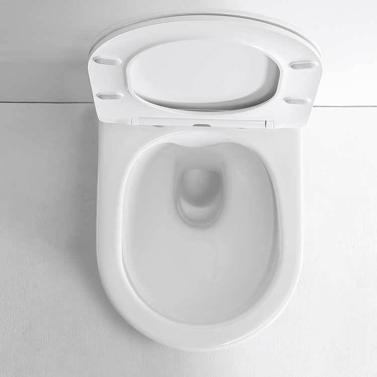 BF2518 Rimless Back-to-Wall Ceramic Toilet 510×363×400 mm, 3/6L Washdown, Soft-Close UF Seat