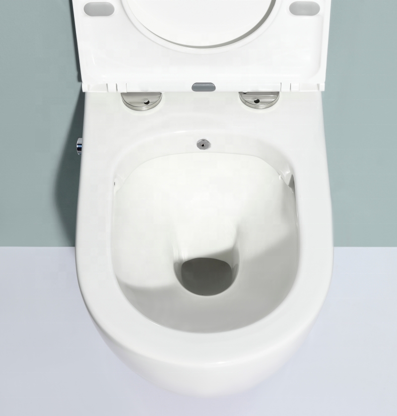 Wall-Hung Toilet BF2476 Ceramic Bathroom WC with Soft Close UF Seat