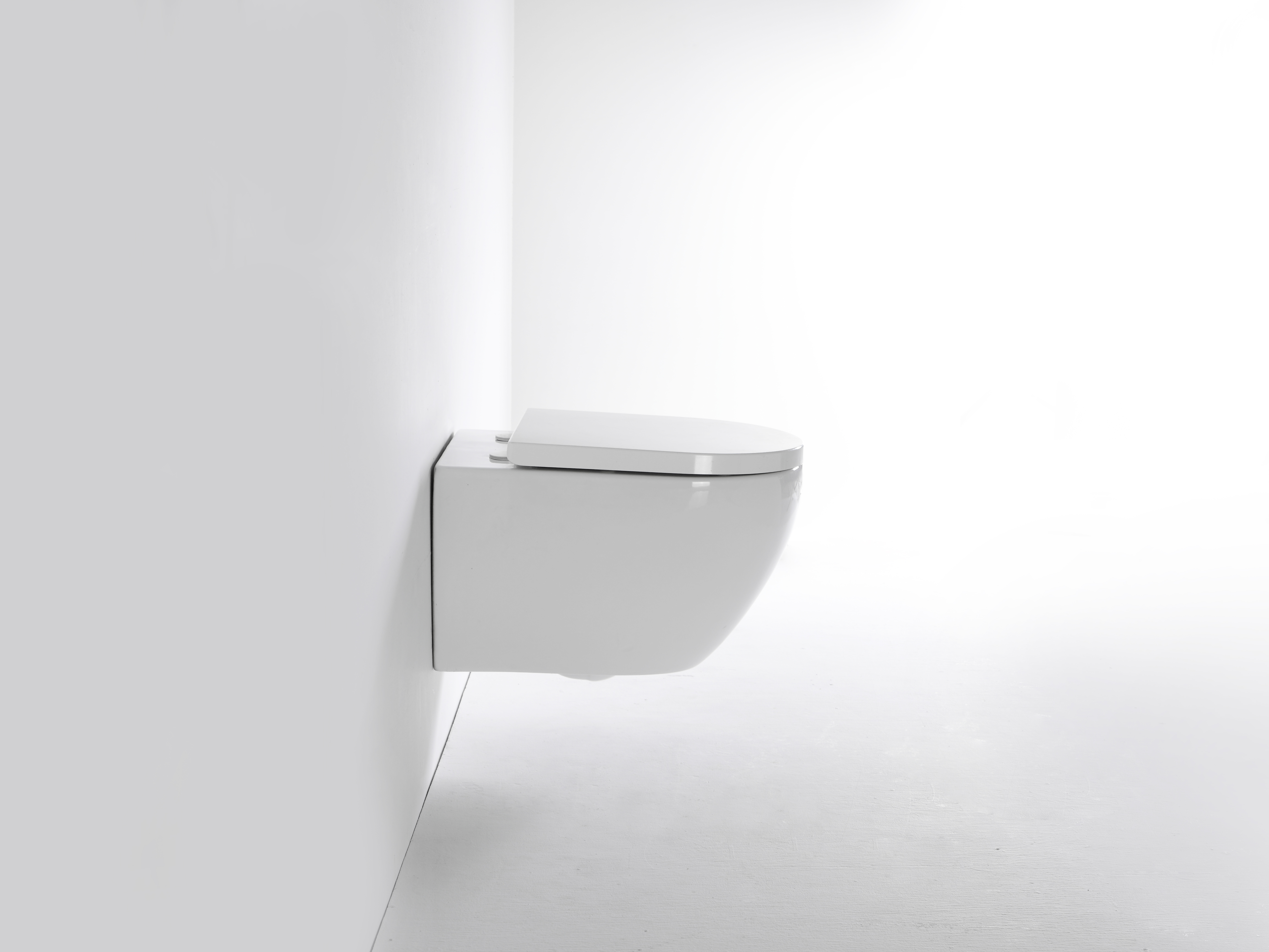 Modern Wall Hung Toilet 2416 with Vortex Flush - Compact Ceramic Rimless WC