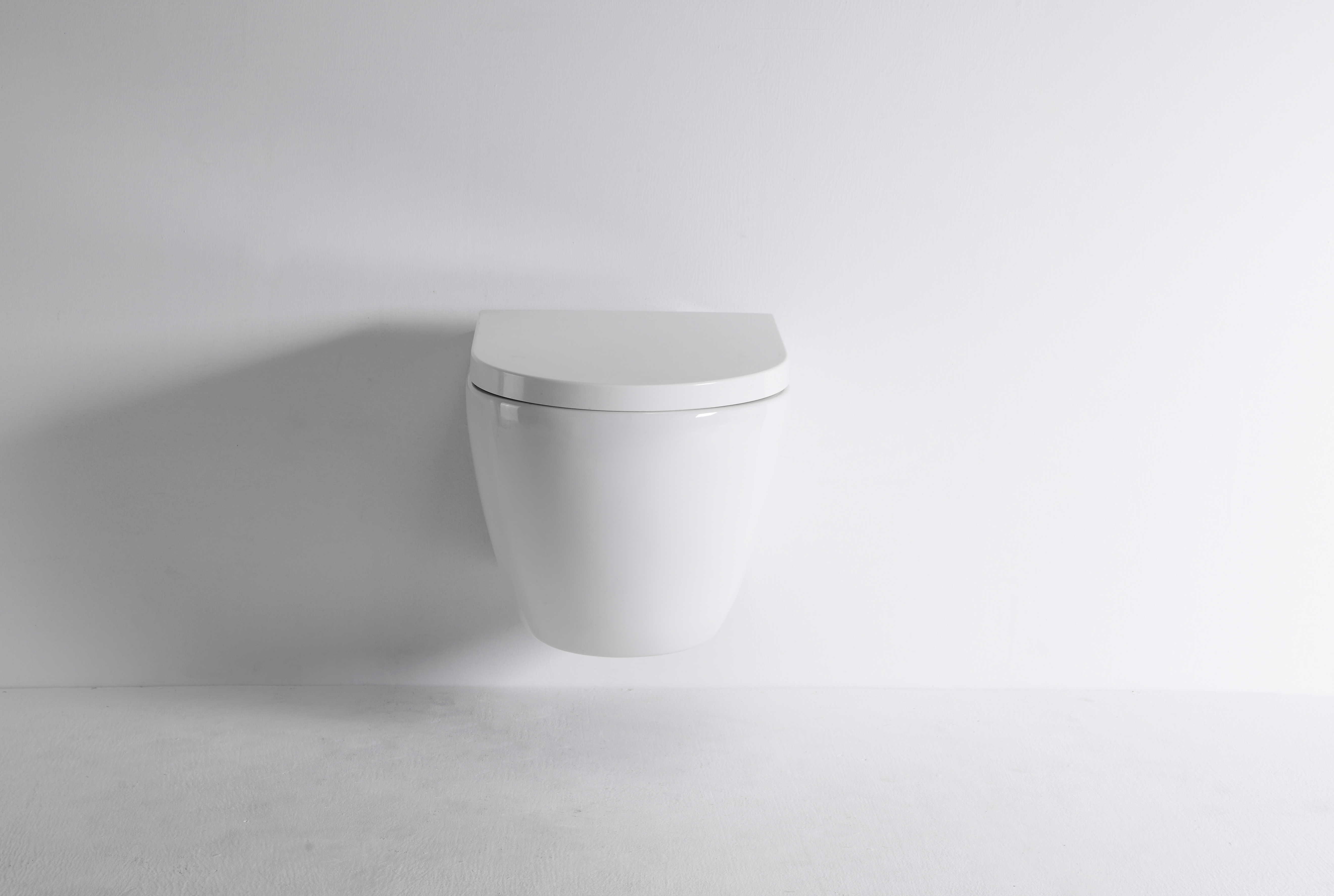 Modern Wall Hung Toilet 2416 with Vortex Flush - Compact Ceramic Rimless WC