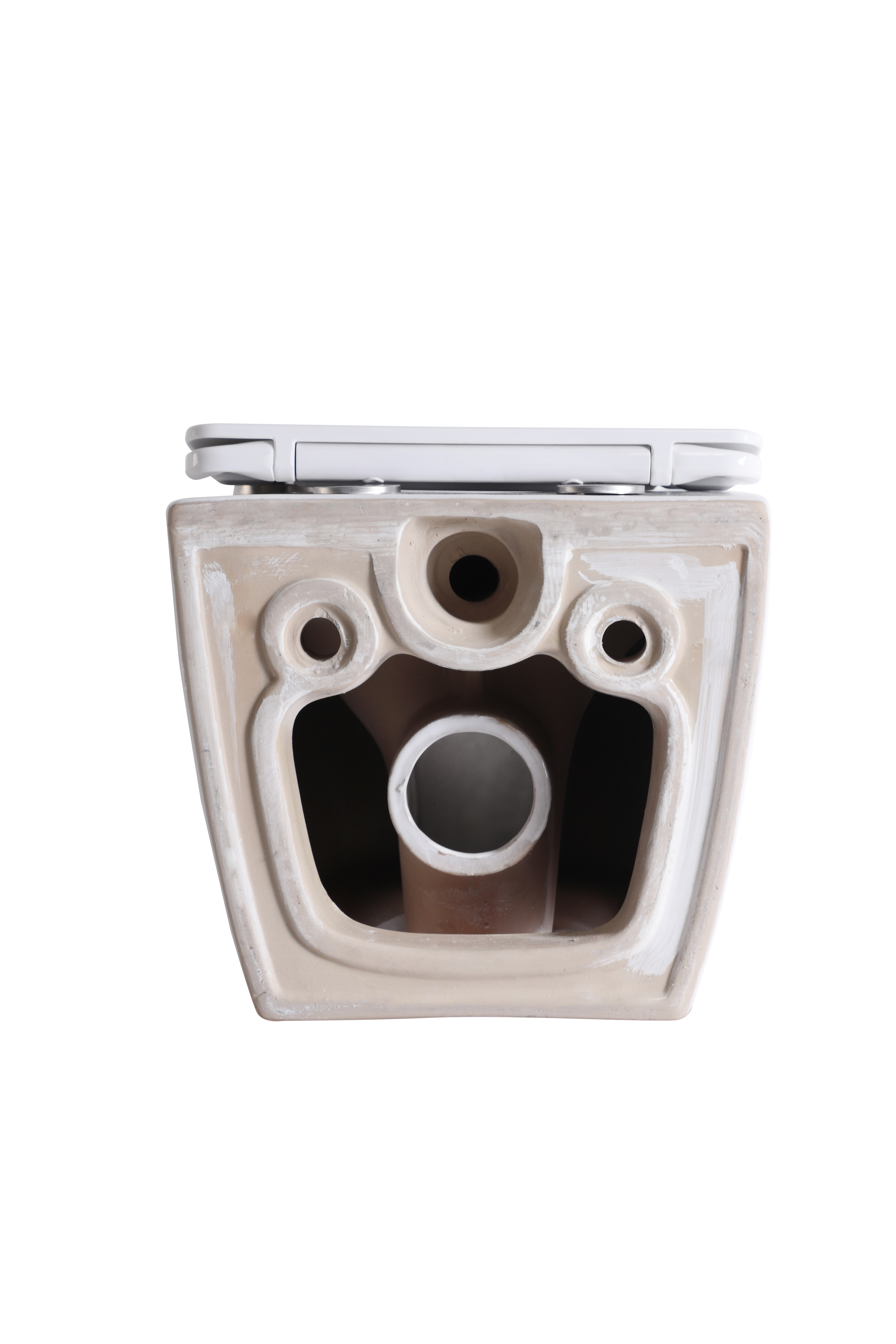 Modern Wall Hung Toilet 2416 with Vortex Flush - Compact Ceramic Rimless WC