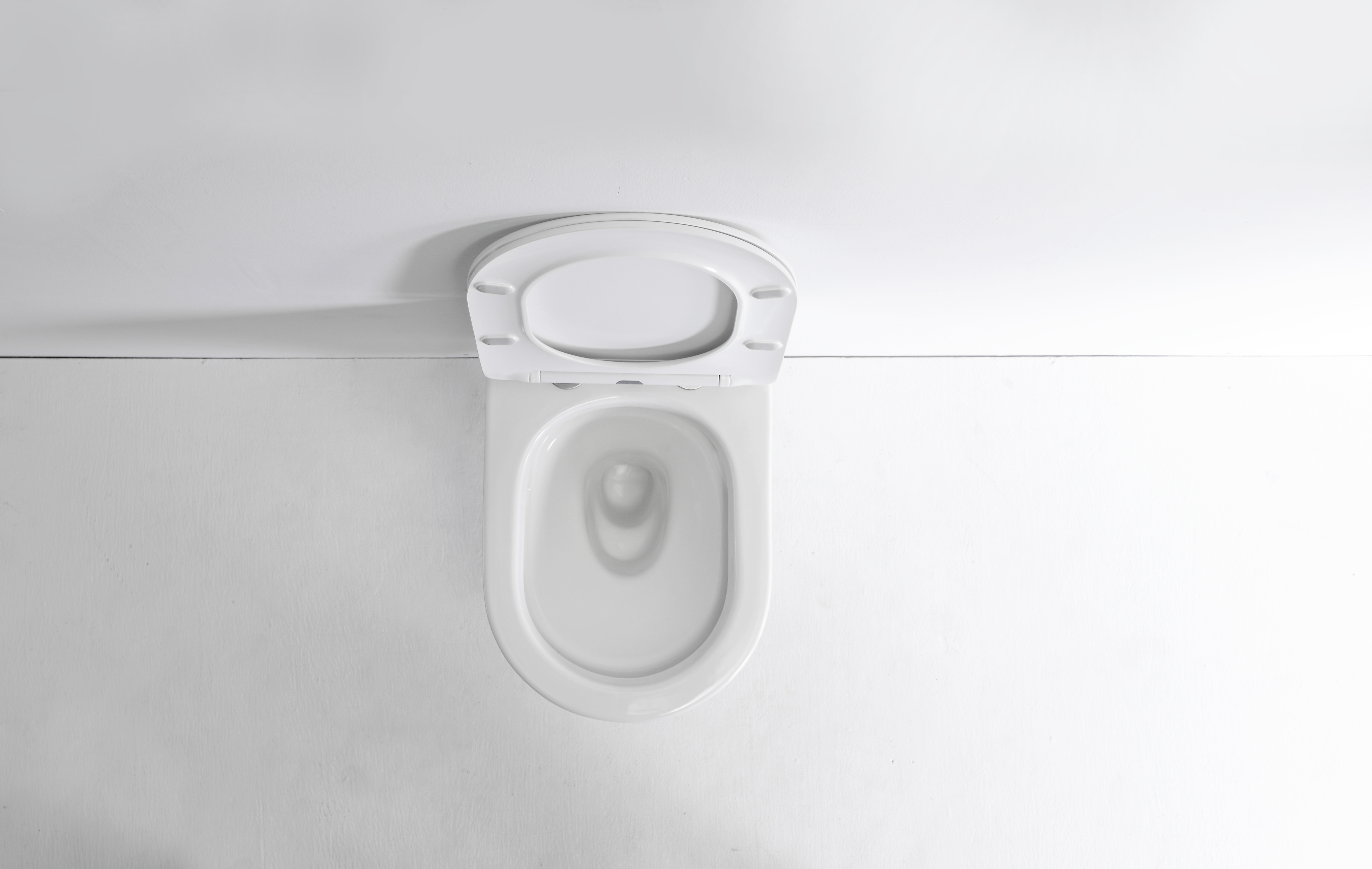 Modern Minimalist Wall Hung Toilet with Soft Close Seat – Space Saving Ceramic WC
