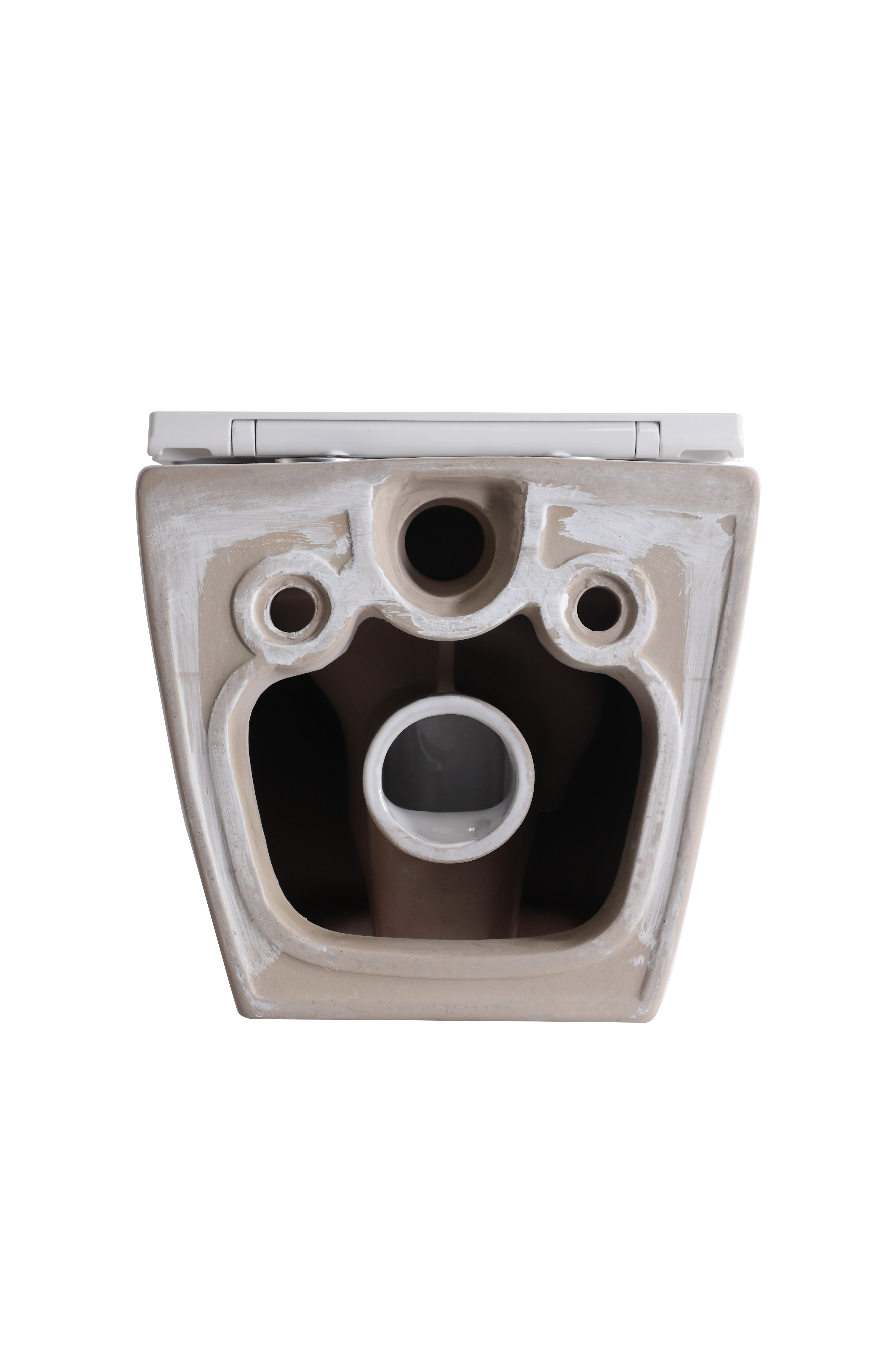 Modern Minimalist Wall Hung Toilet with Soft Close Seat – Space Saving Ceramic WC