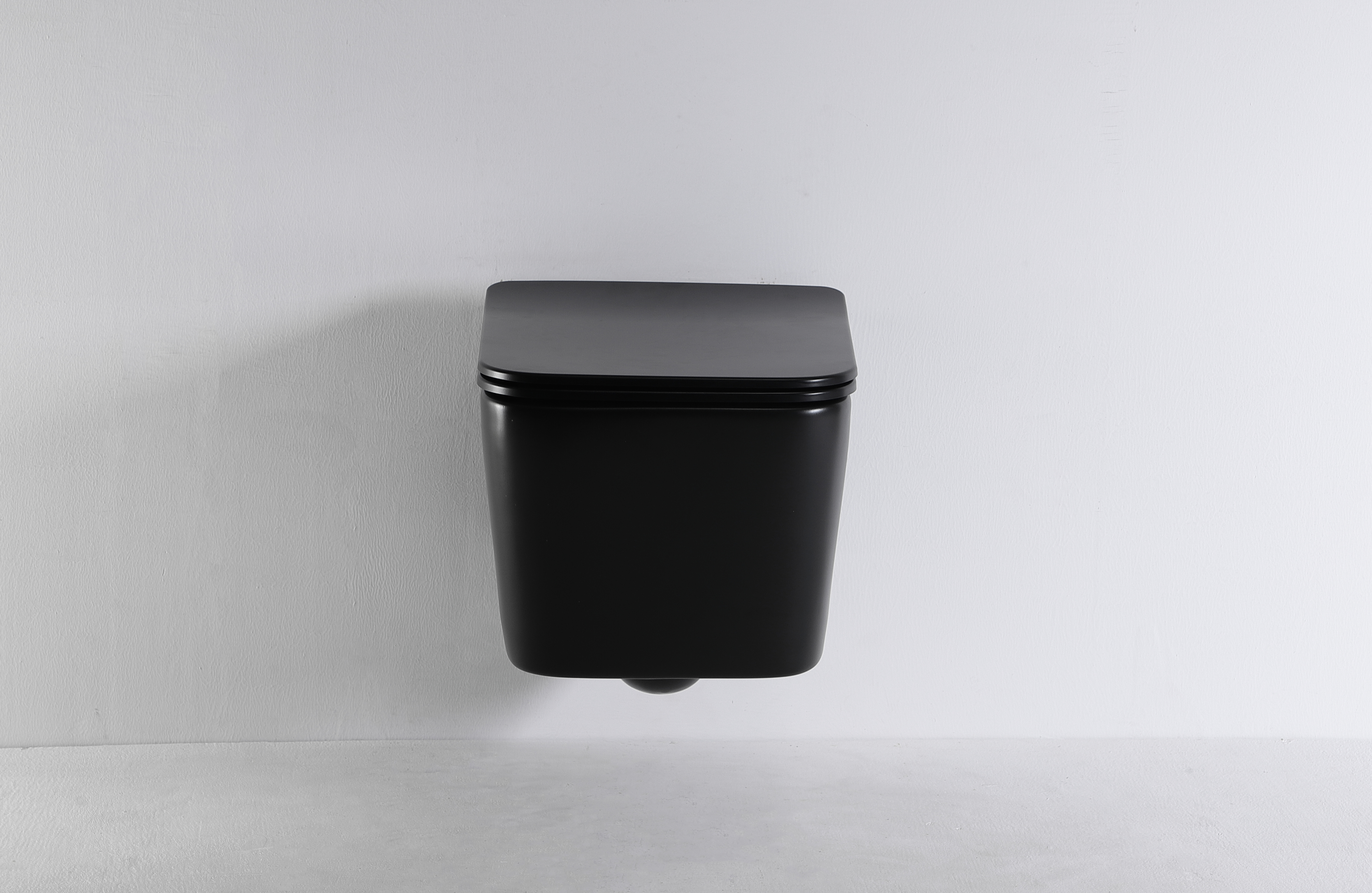Modern Matte Black Wall-Hung Toilet – Sleek Minimalist Design for Contemporary Bathrooms