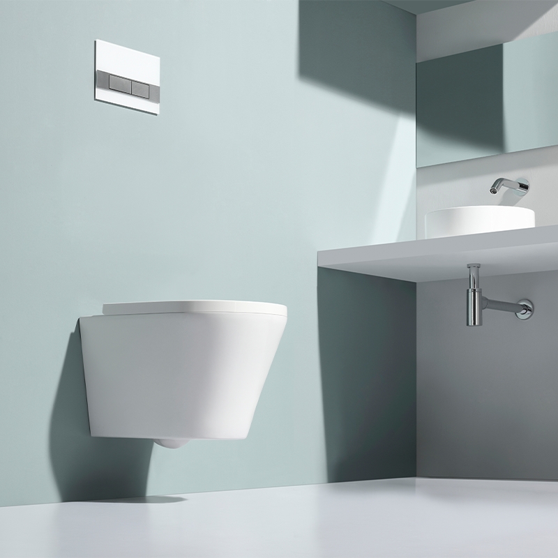 Modern Rimless Wall Hung Toilet Ceramic Bathroom WC BF2490