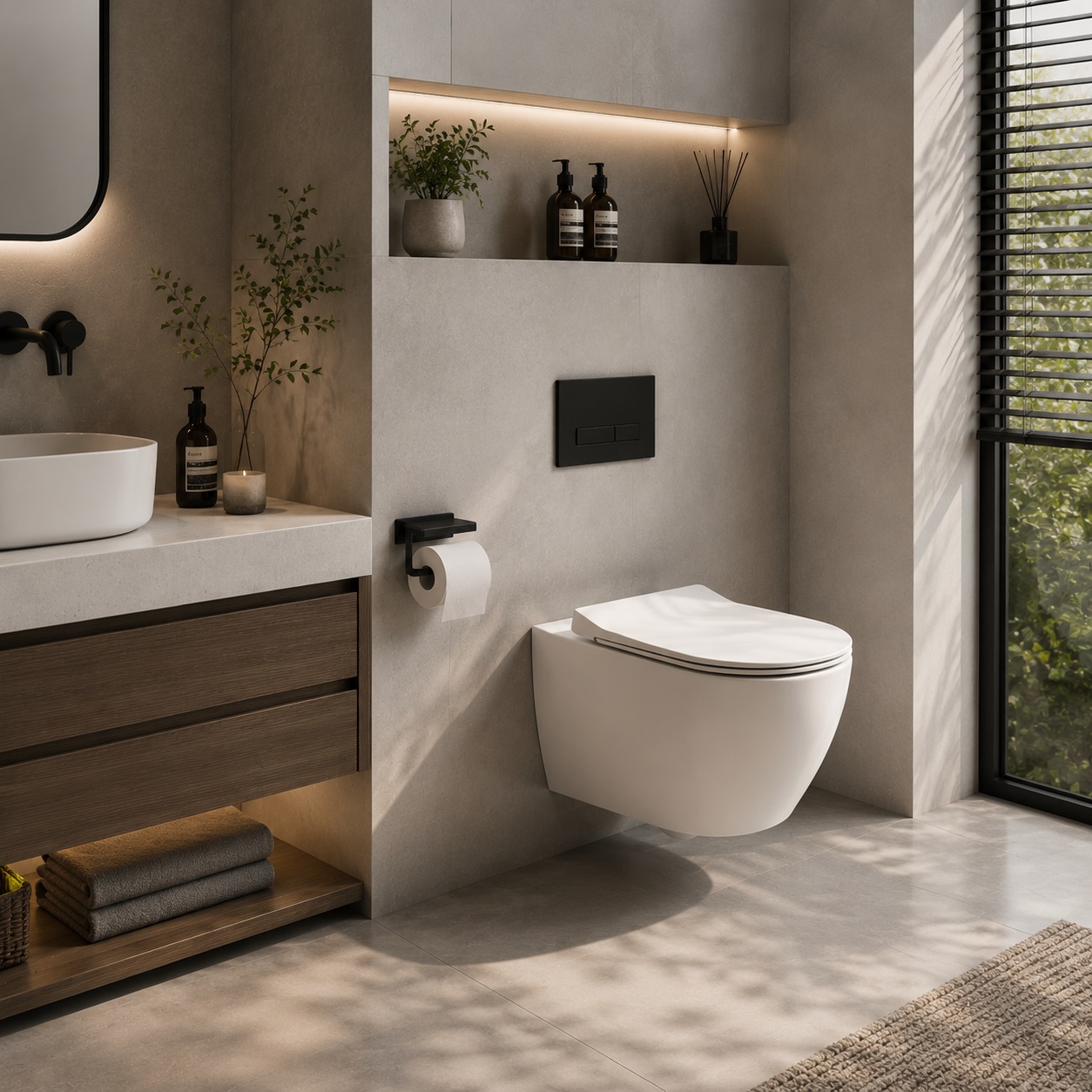 Comment la technologie double chasse améliore l’efficacité de l’eau dans les toilettes suspendues
