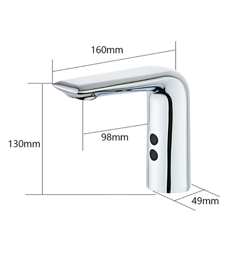 Dual-Sensor Automatic Basin Faucet | Brass Body Touchless Faucet
