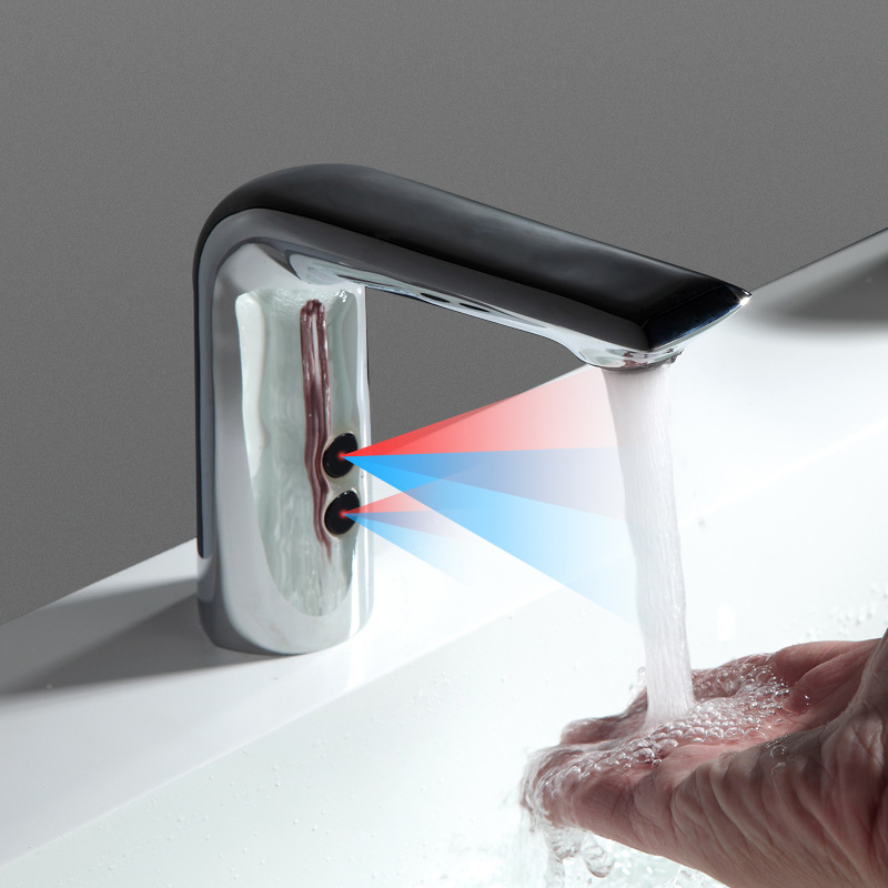 Dual-Sensor Automatic Basin Faucet | Brass Body Touchless Faucet