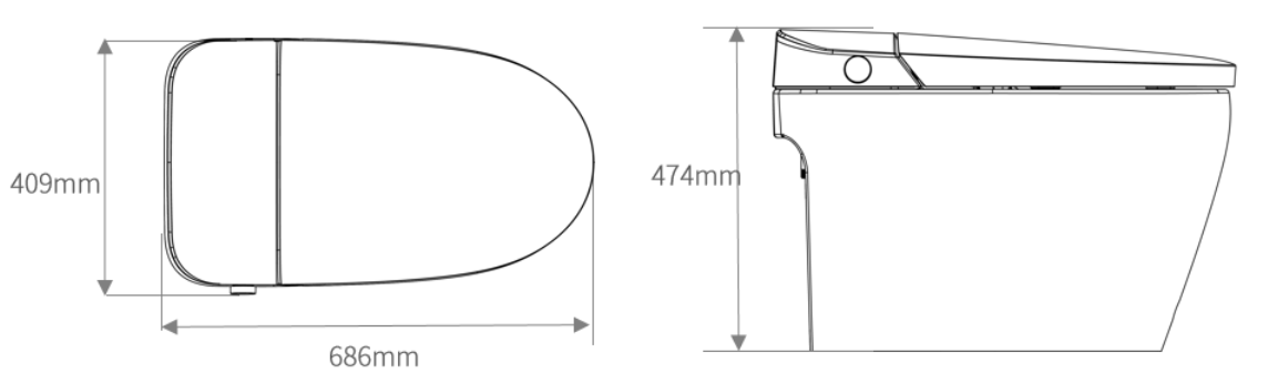 S01 Smart Toilet – Modern All-in-One Intelligent Toilet System