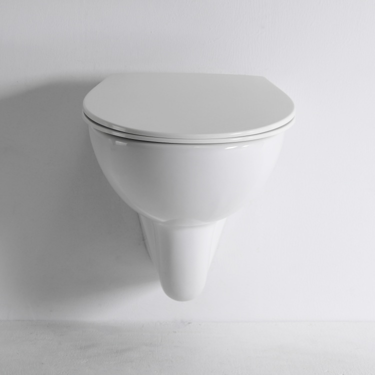 Wandhängendes WC BF2420D – Modernes Design, Soft-Close-Sitz, platzsparend & hygienisch