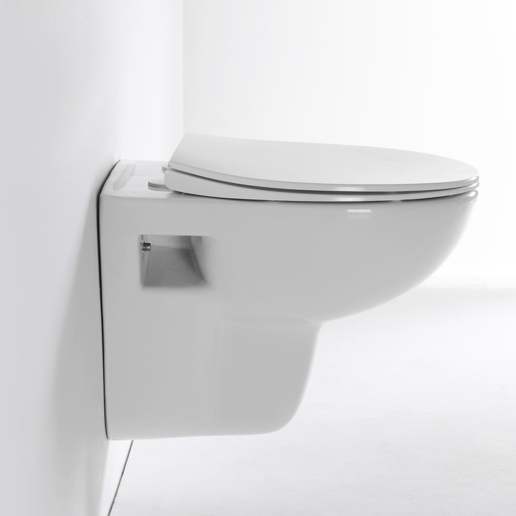 Wandhängendes WC BF2420D – Modernes Design, Soft-Close-Sitz, platzsparend & hygienisch