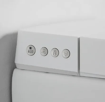 BF2497 European Standard Luxury Smart Wall - Hung Toilet with Hidden Water Tank Automatic Operation Bathroom Wall - Mounted WC BF2497