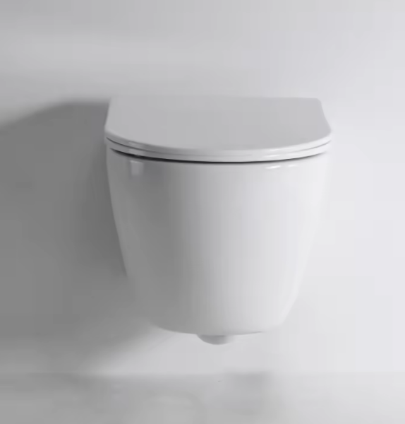 BF2418 WC Sospeso Tondo – Design Moderno, Chiusura Ammortizzata, Risparmio Idrico