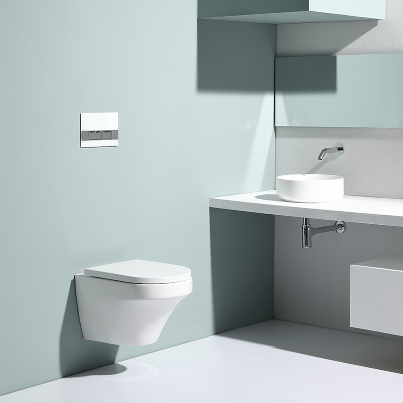 BF2462 Rimless Wall Hung Toilet Modern Vortex Flush Ceramic WC