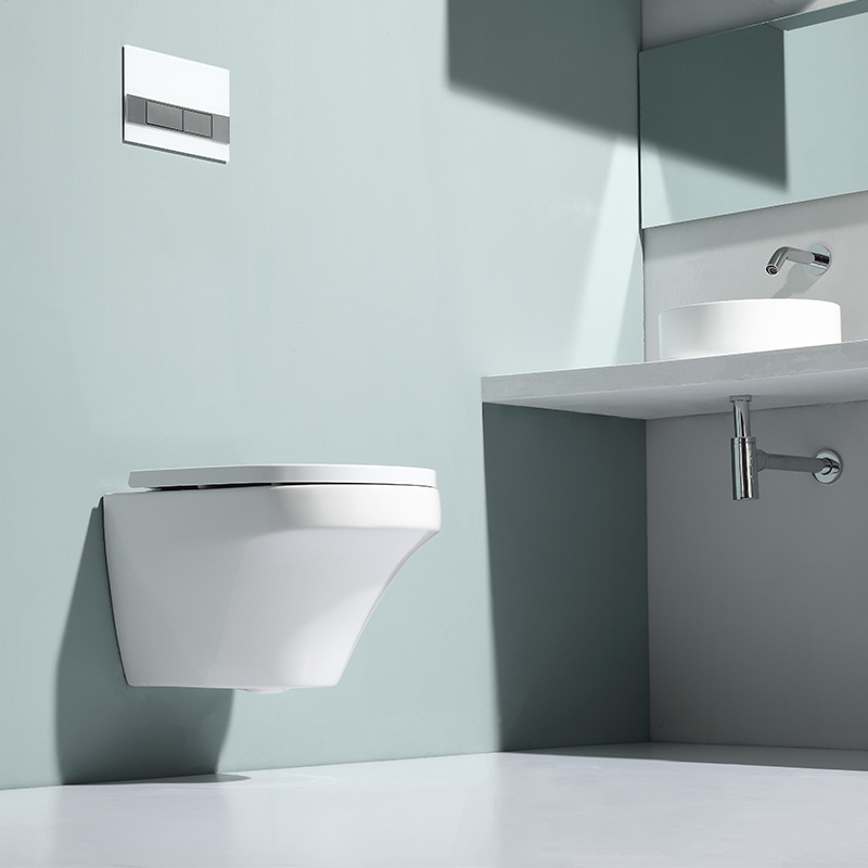 BF2462 Rimless Wall Hung Toilet Modern Vortex Flush Ceramic WC