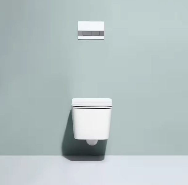 BF2467A Sleek Wall Hung Toilet – Space-Saving, Silent Dual Flush, Modern Ceramic WC