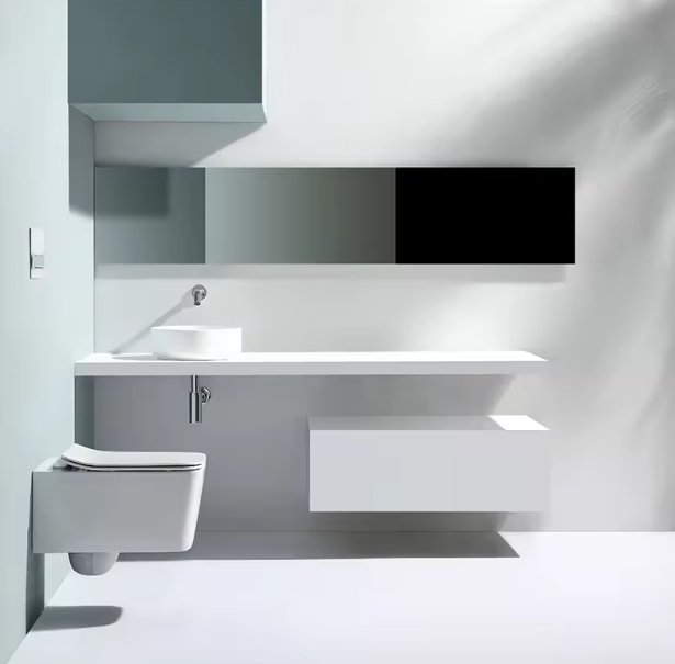 BF2467A Sleek Wall Hung Toilet – Space-Saving, Silent Dual Flush, Modern Ceramic WC