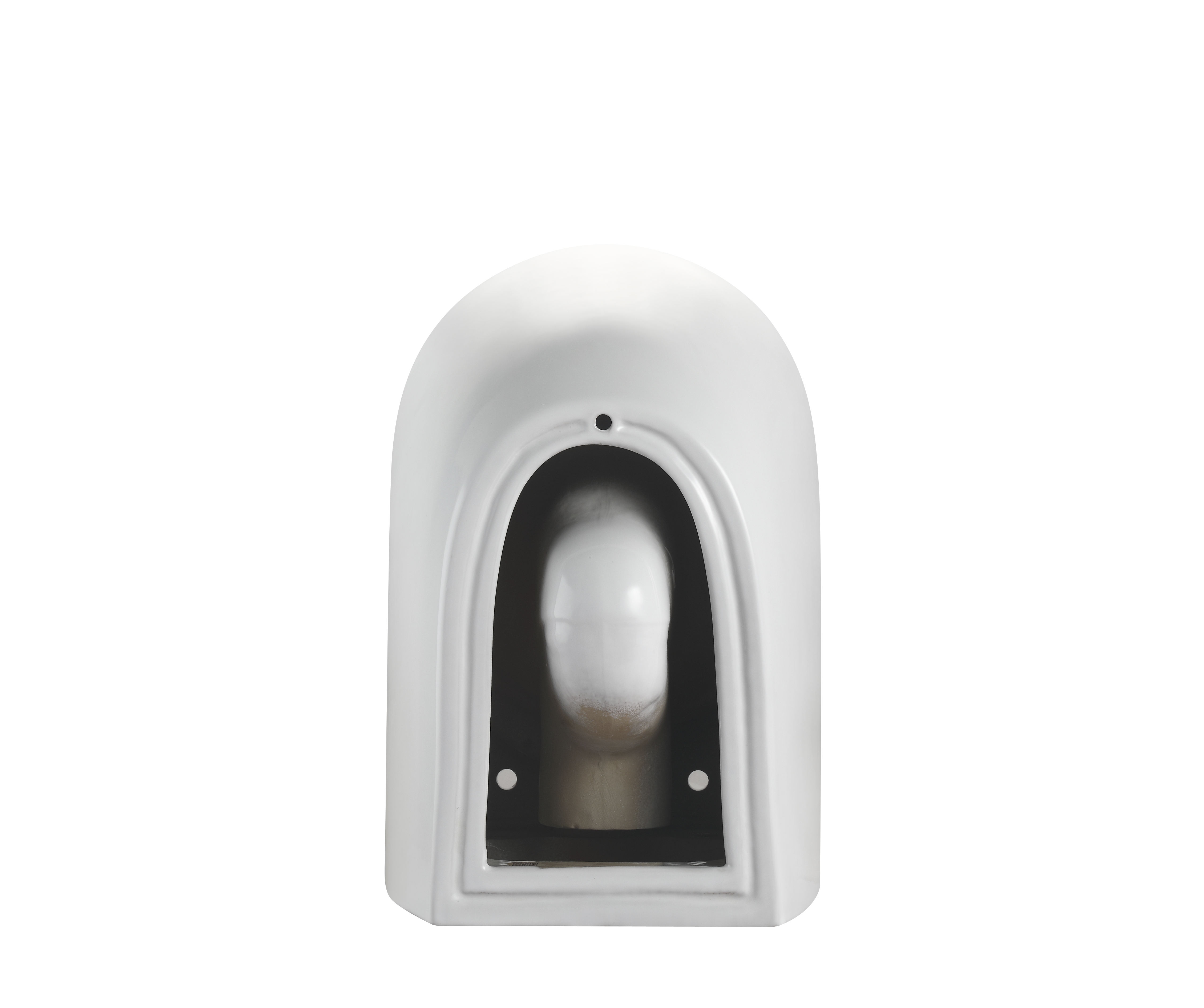 Reverse Rotational Flushing Toilet