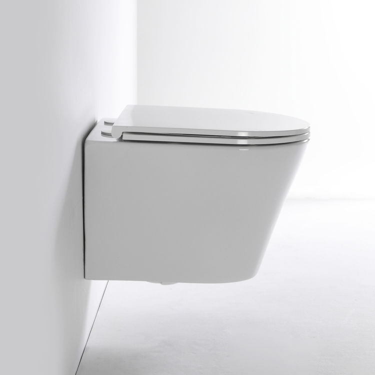 Modern Wall Hung Vortex Flushing Toilet Ceramic Bathroom WC BF2419
