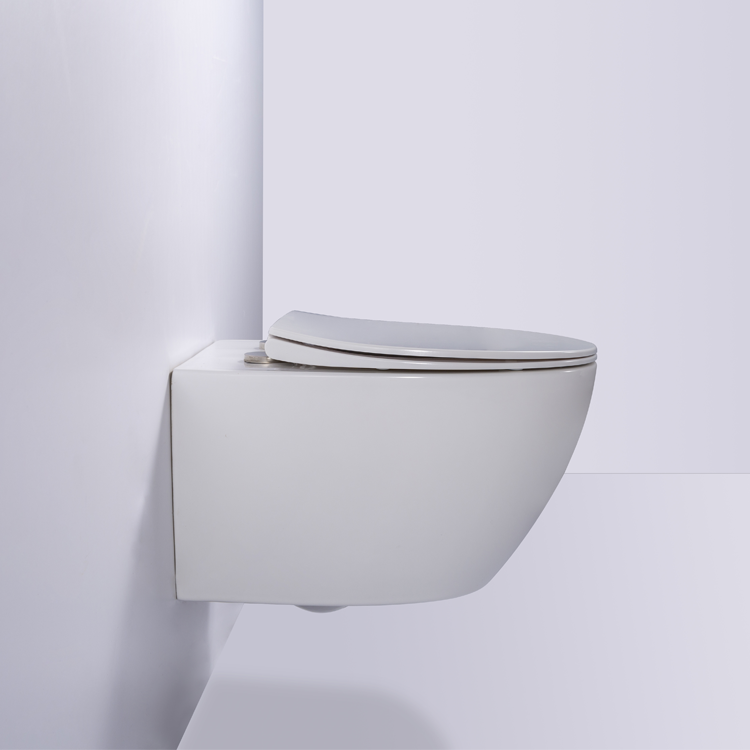 BF2375D Contemporary Wall-Hung Toilet – Compact Ceramic Design, Soft Close Seat, Easy Install