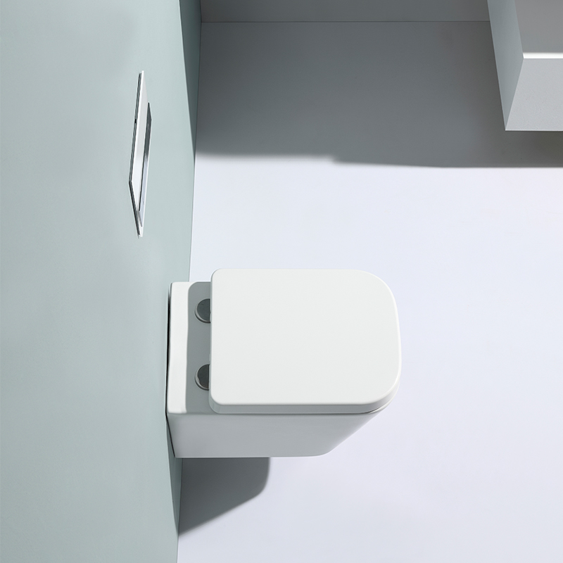 BF2470 Rimless Wall Hung Toilet 515×340×350mm 3/6L Washdown Ceramic WC with Soft-Close UF Seat