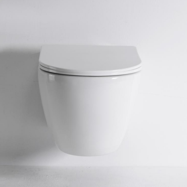2416E Wall-Hung Toilet – Ultra-Quiet, Rimless, Compact Ceramic WC