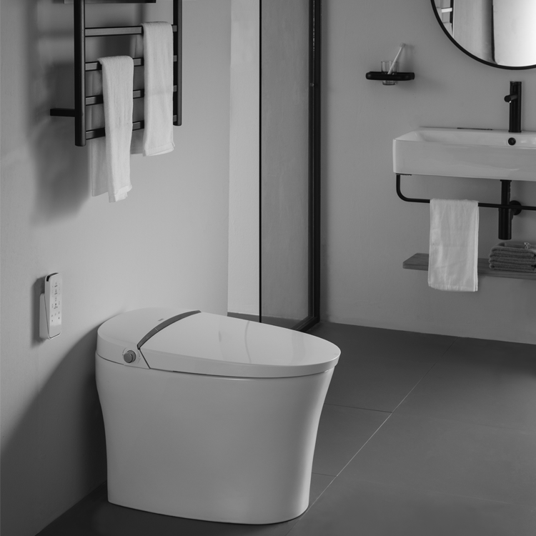 BF2961 Smart Toilet White Ceramic Siphon Jet Flush Remote Control Instant Heating Toilet