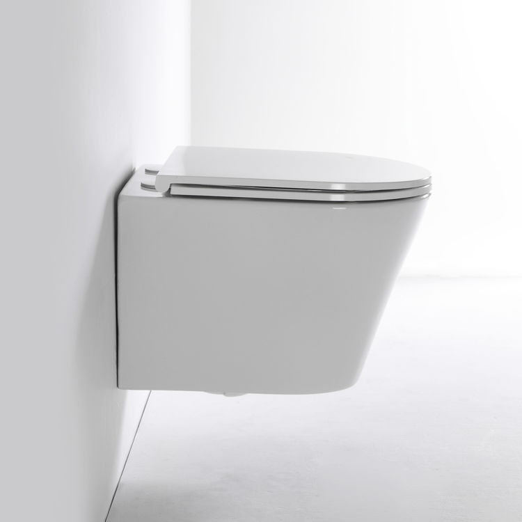 Modern Wall Mounted Ceramic Toilet - Model BF2419E