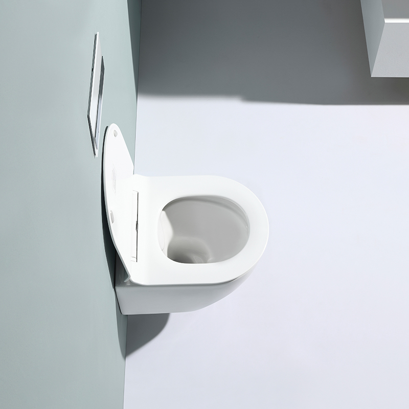 BF2412 Compact Wall Hung Toilet Modern Ceramic Rimless Dual Flush WC