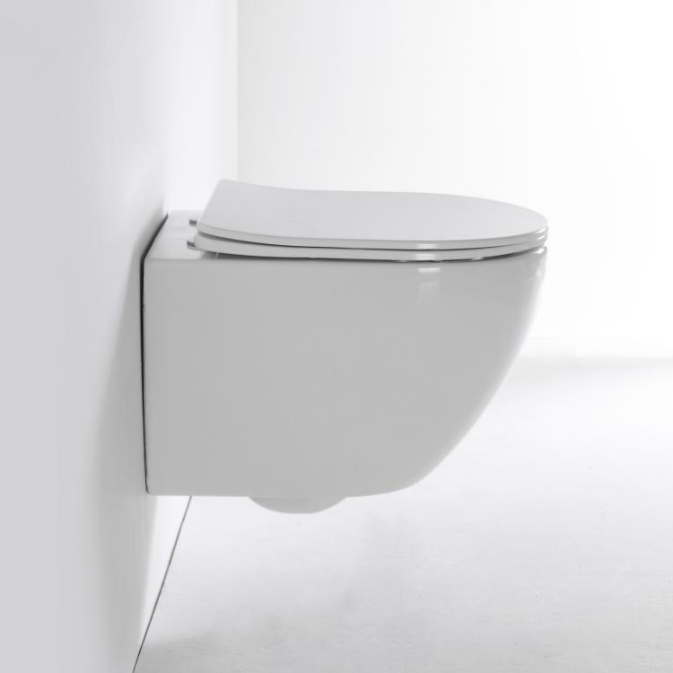 Wall-Hung Toilet – Dual Flush, Soft Close Design