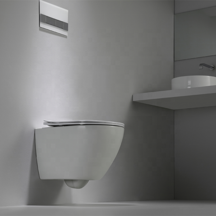 Wall-Hung Toilet – Dual Flush, Soft Close Design