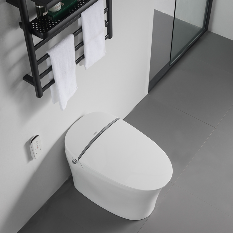 BF2961 Smart Toilet White Ceramic Siphon Jet Flush Remote Control Instant Heating Toilet