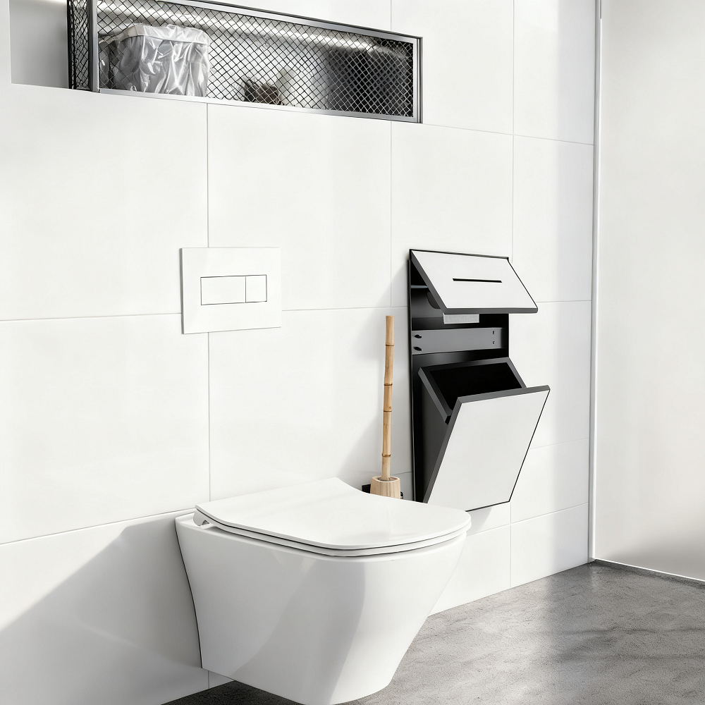 Multi-Functional Tileable Stainless Steel Recessed Bathroom Niche
