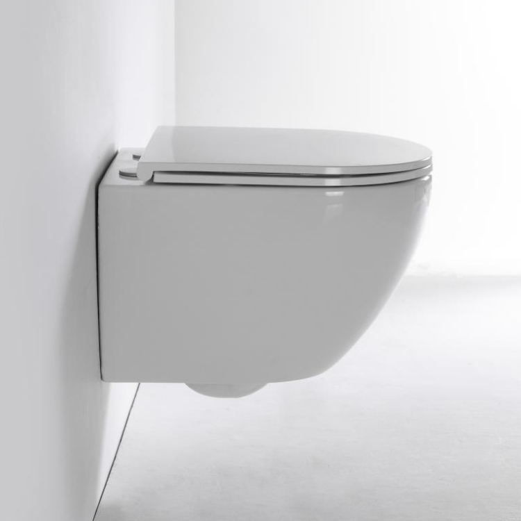 BF2418E Modern Wall-Hung Toilet – Sleek Ceramic Design, Space-Saving & Easy Cleaning
