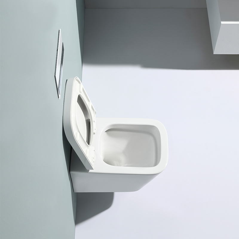 BF2470 Rimless Wall Hung Toilet 515×340×350mm 3/6L Washdown Ceramic WC with Soft-Close UF Seat