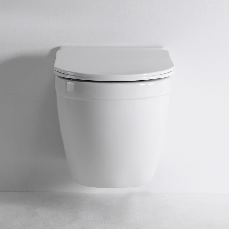 BF2442D Wandhängendes randloses WC – Waschspülung, Nano-Beschichtung, Keramik