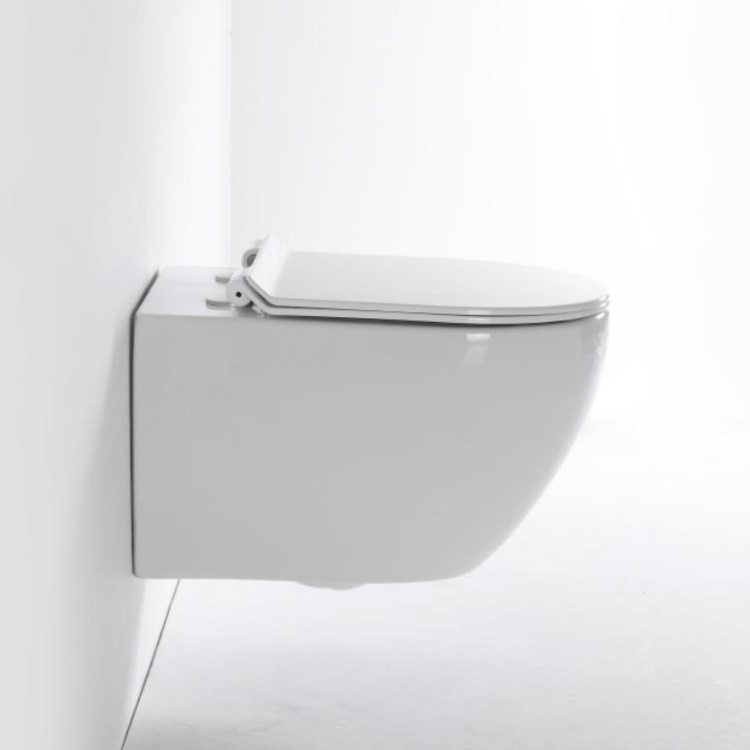 Modern Wall-Hung Toilet 2416A – Compact, Quiet, Water-Saving Ceramic WC